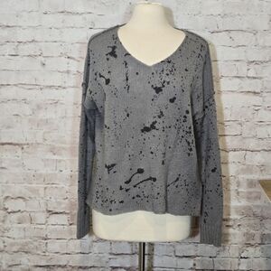 Wooden Ships Womans Sweater SZ S/M Grey Black